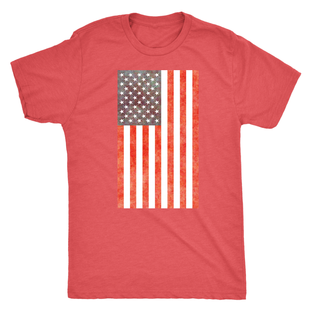 Cummins Distressed American Flag T-Shirt – Short Sleeve, Size Large, Black