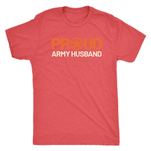 Proud Army Husband - Men's Ultra Soft Short Sleeve Military Hubbie Tee - Island Dog T-Shirt Company