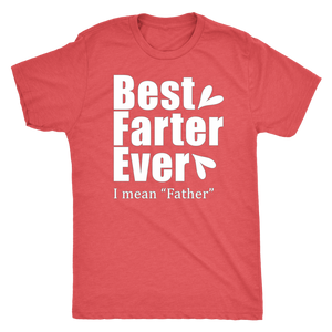 Best Farter Ever - Dad's Super Soft T-Shirt - Island Dog T-Shirt Company