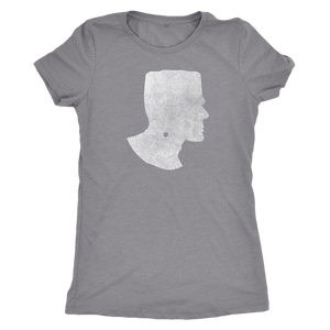 Frankenstein Monster Vintage Silhouette Halloween Women's T-Shirt - Island Dog T-Shirt Company