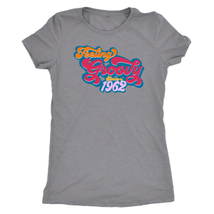 Feeling Groovy Since 1962 - Ladies' Birthday Year Shirt for Women - Anniversary Ultra Soft Tee - Island Dog T-Shirt Company