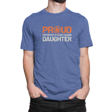 Proud Father of a Coast Guard Daughter - Men's Ultra Soft Short Sleeve Military Father Tee - Island Dog T-Shirt Company