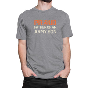 Proud Father of an Army Son - Men's Ultra Soft Short Sleeve Military Dad Tee - Island Dog T-Shirt Company