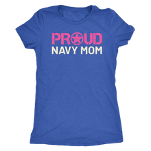 Proud Navy Mom - Women's Ultra Soft Comfort Short Sleeve Tee - Mom's Military Pride Shirt - Island Dog T-Shirt Company