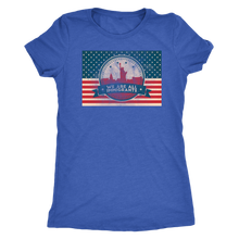 We Are All Immigrants - US Flag Pro Immigration Tee for Women - Short Sleeve Ultra Comfort Ladies' Shirt - Island Dog T-Shirt Company
