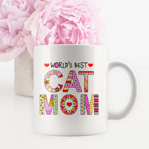 Cat Mom Mugs & Cat Dad Mugs - 2 Mugs for Cat Parents - Island Dog T-Shirt Company