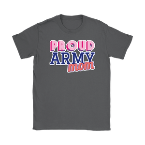 Proud Army Mom Tee - Mother of a Soldier Ladies' T-Shirt - Island Dog T-Shirt Company