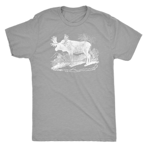 Vintage Moose Guy's Retro Tee - Men's Ultra Soft Comfort Short Sleeve Tee - Moose T-shirt for Him - Island Dog T-Shirt Company