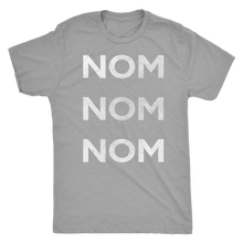 Men's Ultra Soft Comfort Short Sleeve Tee - Nom Nom Nom - Guy's Foodie Shirt - Island Dog T-Shirt Company