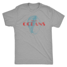Vintage Seashell Save the Oceans Men's Tee -  Men's Ultra Soft Comfort Short Sleeve Tee - Retro Ocean T-shirt for Him - Island Dog T-Shirt Company