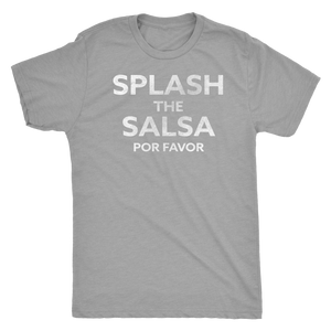 Men's Ultra Soft Comfort Short Sleeve Tee - Splash the Salsa Por Favor - Guy's Foodie Shirt - Island Dog T-Shirt Company