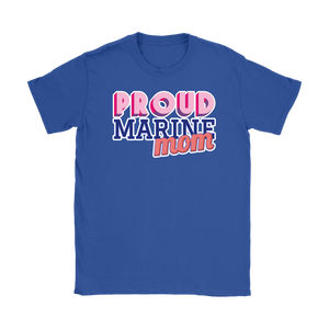 Proud Marine Mom Tee - Mother of a Marine T-Shirt - Island Dog T-Shirt Company