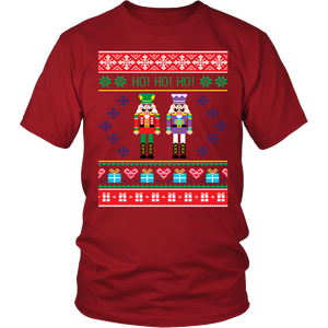 Ugly Christmas T Shirt for Men and Women - Unisex Holiday Party Nutcrackers Tee - Island Dog T-Shirt Company