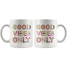 Good Vibes Only Coffee Mug for Women - Colorful Positive Mindset Cup - Island Dog T-Shirt Company