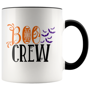Boo Crew Funny Halloween Ghost Coffee Mug with Vampire Bats - Island Dog T-Shirt Company