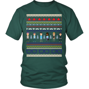 Ugly Christmas Shirt- Hipster Holiday Party Unisex Tee - Island Dog T-Shirt Company