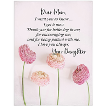 Dear Mom Minky Blanket