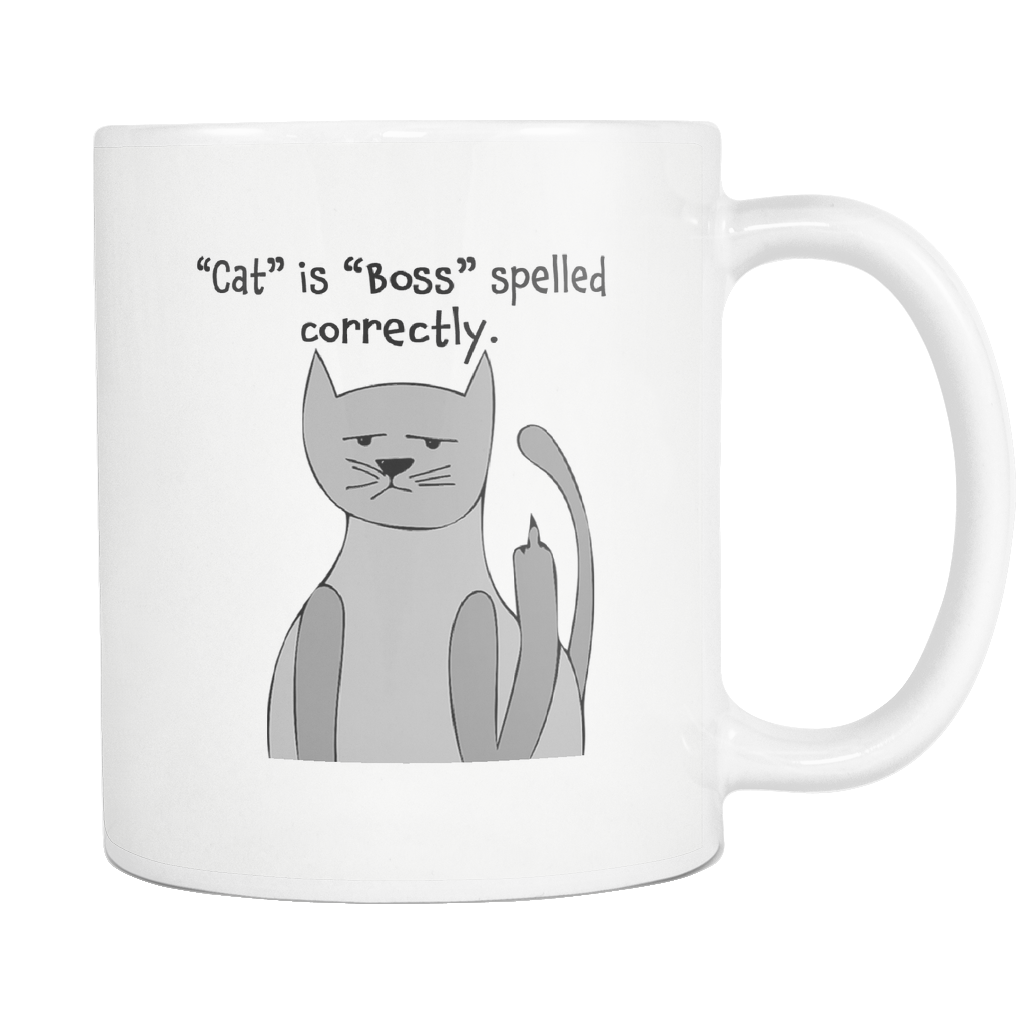 Funny Cat Coffee Mug - 11 oz Sarcastic 