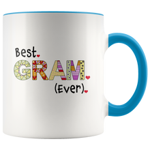 Best Gram Ever Coffee Mug - 2-Tone Grandma Mug - 11 Ounce Colorful Grandmother Coffee Cup - Island Dog T-Shirt Company