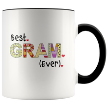 Best Gram Ever Coffee Mug - 2-Tone Grandma Mug - 11 Ounce Colorful Grandmother Coffee Cup - Island Dog T-Shirt Company