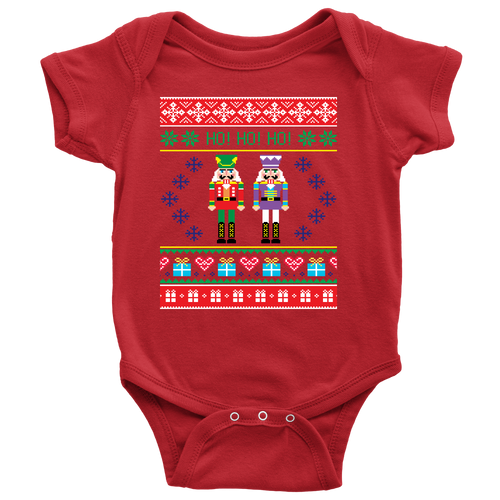 Baby's First Ugly Christmas Shirt - Nutcracker Holiday Onesie - Island Dog T-Shirt Company