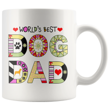 Worlds Best Dog Dad Mug - Fur Baby Daddy Coffee Mug for Men - Best Dog Father Ever - Island Dog T-Shirt Company