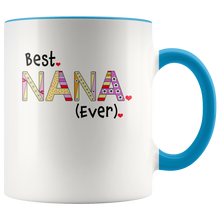 Best Nana Ever Coffee Mug - 2-Tone Mug - 11 Ounce Colorful Grandmother Coffee Cup - Island Dog T-Shirt Company