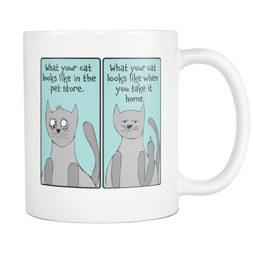 What Your Cat Looks Like - 11 oz Funny Cat Coffee Mug - Sarcastic Cat Lover Ceramic Cup - Island Dog T-Shirt Company