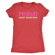 Proud Coast Guard Mom - Women's Ultra Soft Comfort Short Sleeve Tee - Mom's Military Pride Shirt - Island Dog T-Shirt Company