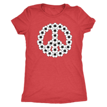 Flower Child Peace Symbol Ultra Comfort Tee - Hippie Shirt for Women - Hipster Tshirt for Her - Island Dog T-Shirt Company