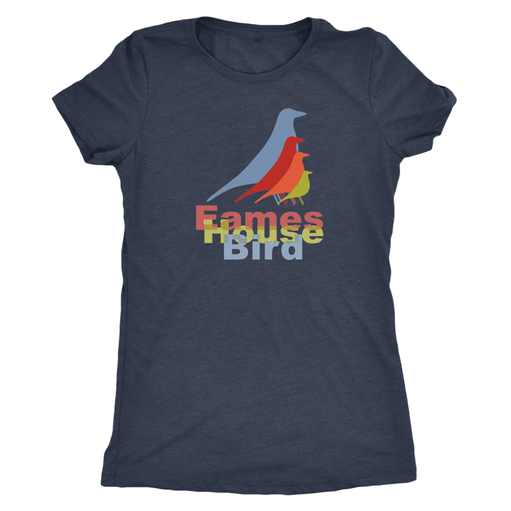 Eames House Bird - Ladies' Retro Shirt - Vintage Tee for Her - Women's Ultra Soft Comfort Short Sleeve Tee - Island Dog T-Shirt Company