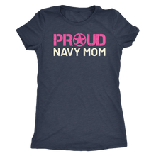 Proud Navy Mom - Women's Ultra Soft Comfort Short Sleeve Tee - Mom's Military Pride Shirt - Island Dog T-Shirt Company
