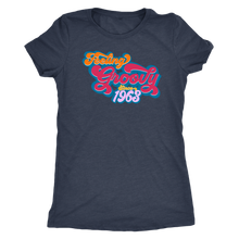 Feeling Groovy Since 1963 - Ladies' Birthday Year Shirt for Women - Anniversary Ultra Soft Tee - Island Dog T-Shirt Company