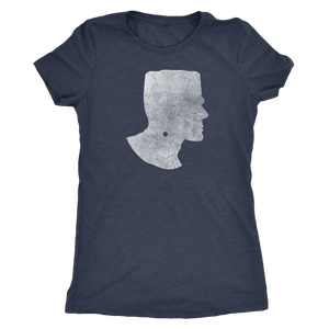 Frankenstein Monster Vintage Silhouette Halloween Women's T-Shirt - Island Dog T-Shirt Company