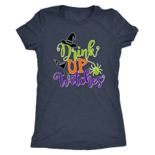 Drink Up Witches Women's Funny Halloween Party Shirt - Ultra Soft Triblend Tee - Island Dog T-Shirt Company