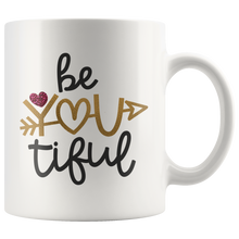 Be You Tiful - Love Inspirational Coffee Mug for Women & Teens - Island Dog T-Shirt Company