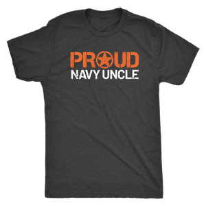 Proud Navy Uncle - Men's Ultra Comfort Short Sleeve Military UncleTee - Island Dog T-Shirt Company