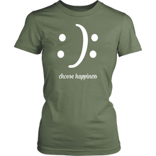Women's Choose Happiness T-shirt - Island Dog T-Shirt Company