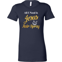 All I Need is Jesus & Hairspray T-shirt - Women's Funny Christian Tee - Island Dog T-Shirt Company