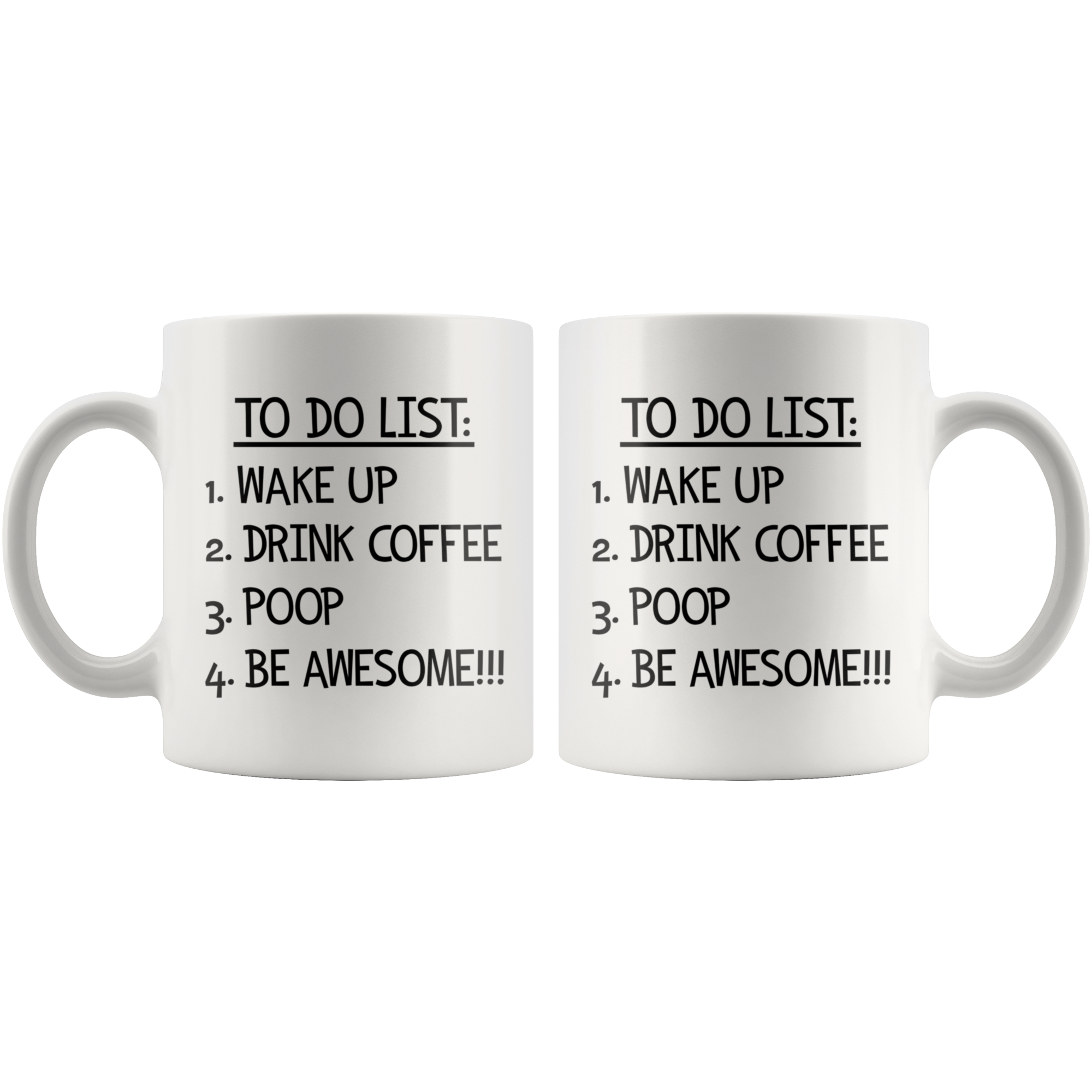 To Do List  To-Go Coffee Cups Set