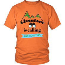 Adventure Is Calling and I Must Go - Unisex Short-Sleeve T-Shirt - Island Dog T-Shirt Company